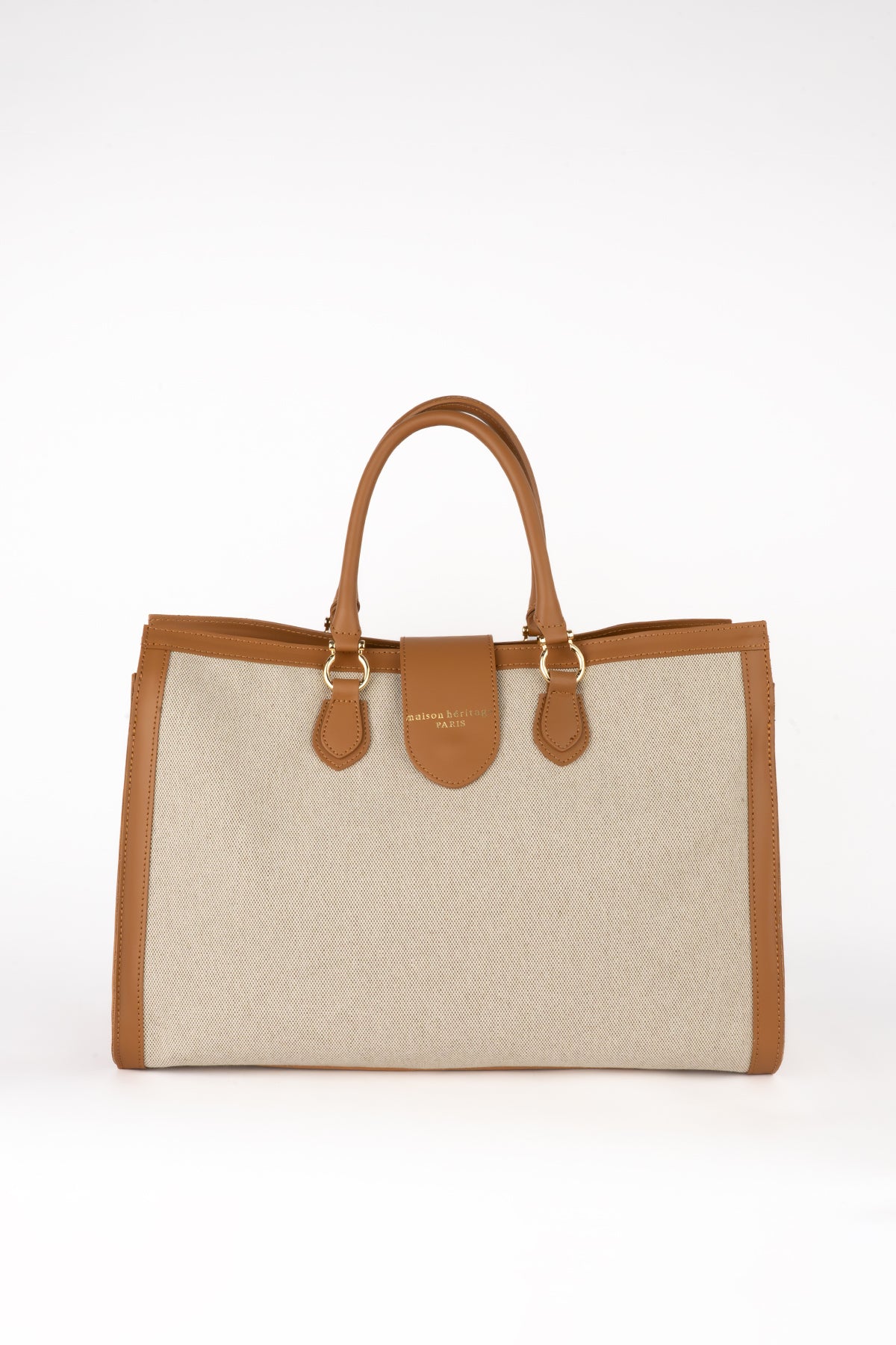 Sac À Main Mara Canva - Camel/ Beige