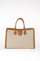 Sac À Main Mara Canva - Camel/ Beige