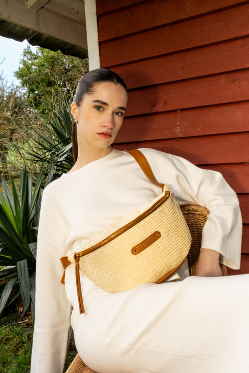 Sac Banane Rachel Paille - Camel