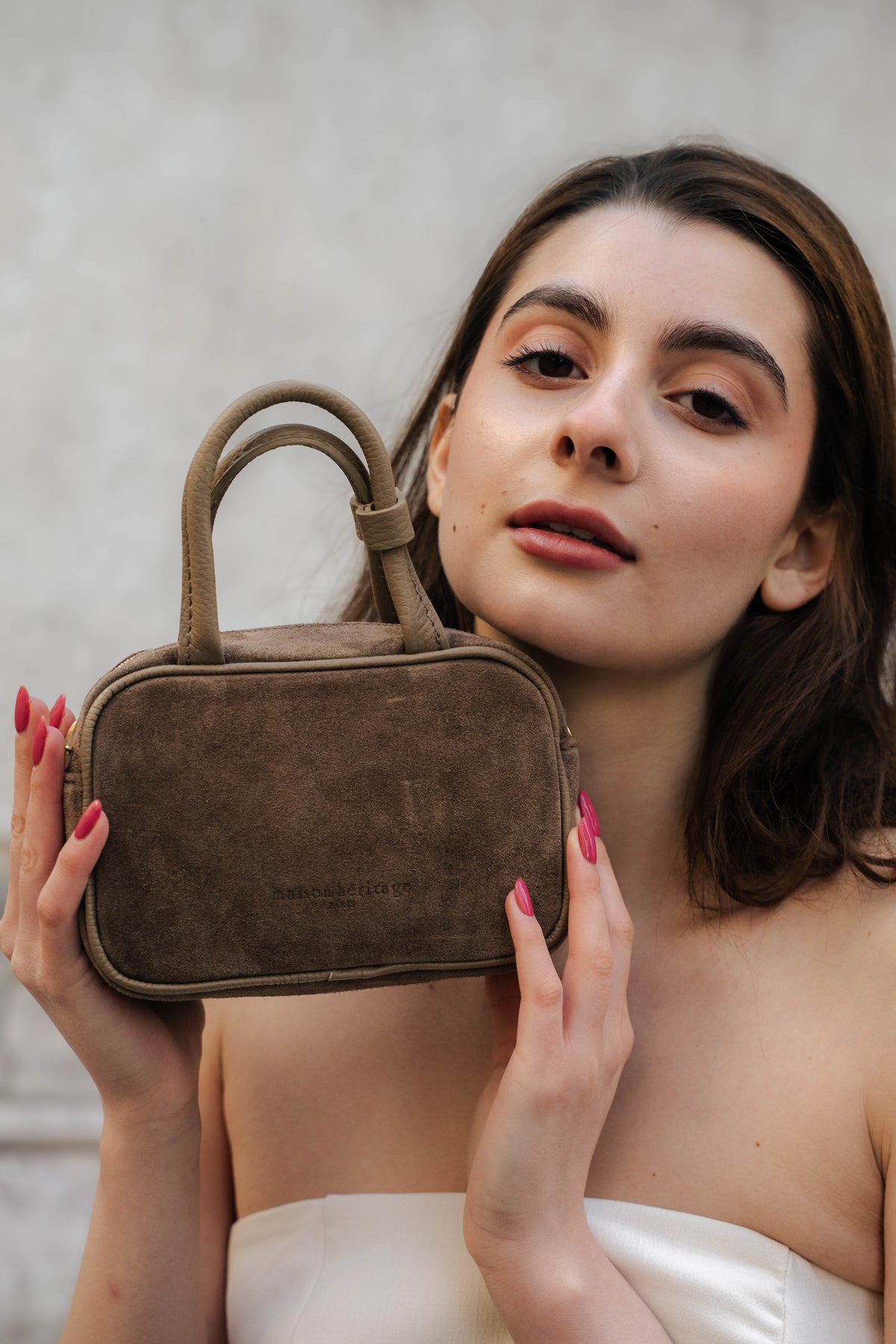 Sac Bandouliere Alba - Taupe