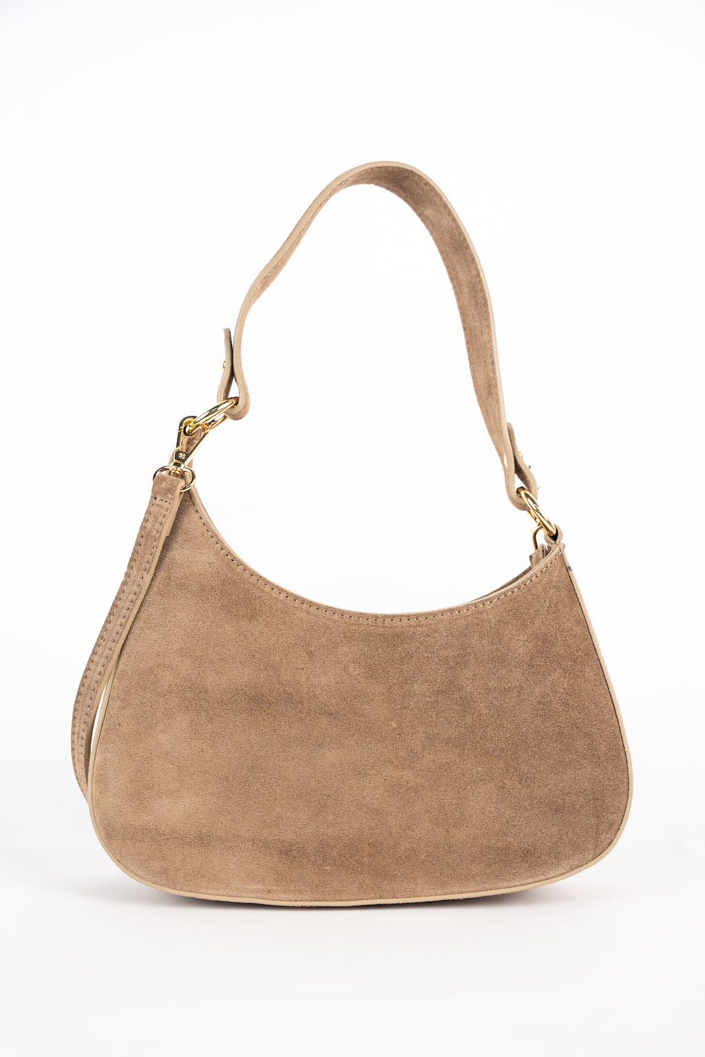 Sac Porté-Épaule Aline Suede - Taupe