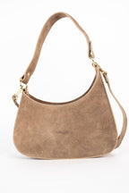 Sac Porté-Épaule Aline Suede - Taupe