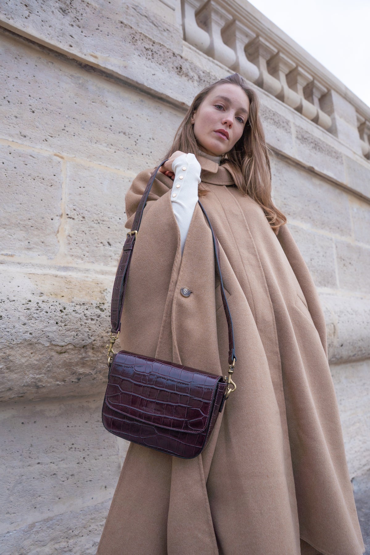 Sac Porté-Épaule Alva - Bordeau