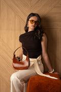 Sac A Main Amanda Vintage - Camel