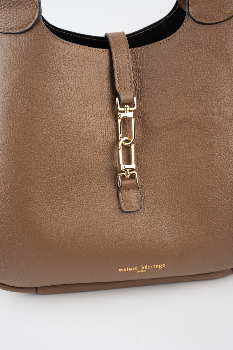 Artic Graine Shoulder Bag - Taupe