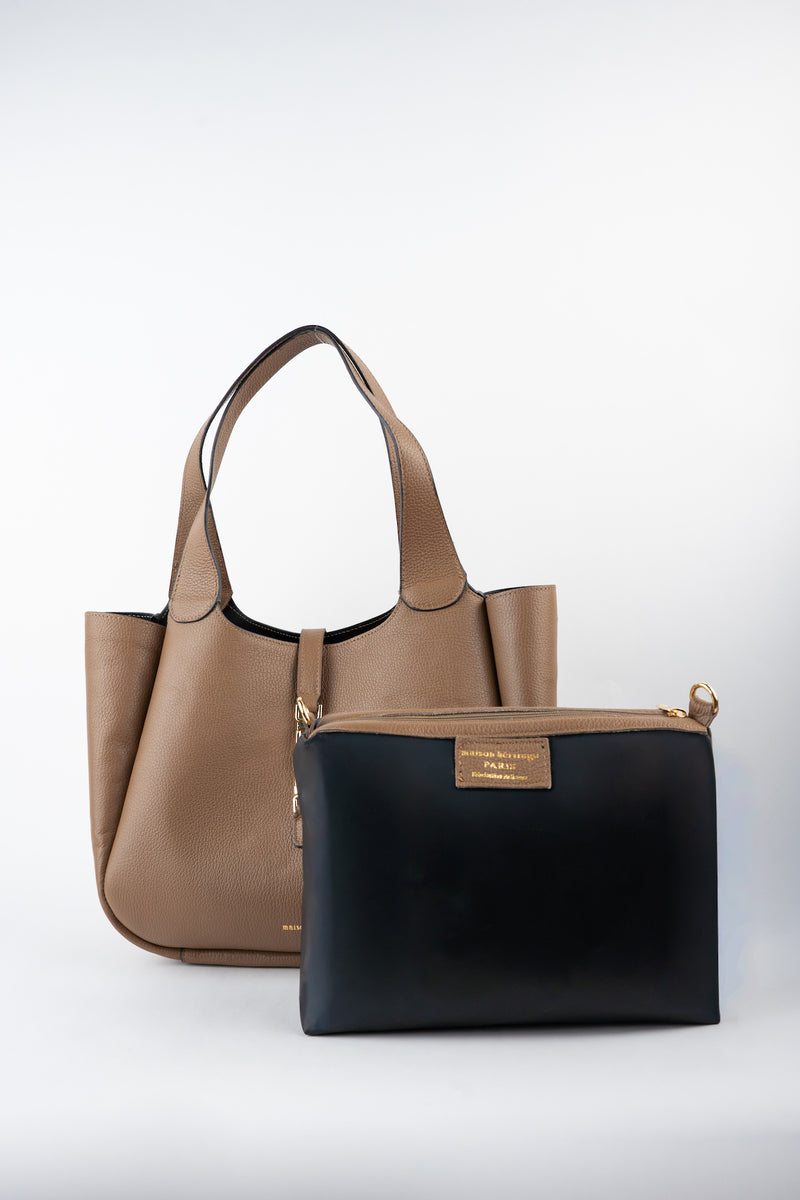 Artic Graine Shoulder Bag - Taupe