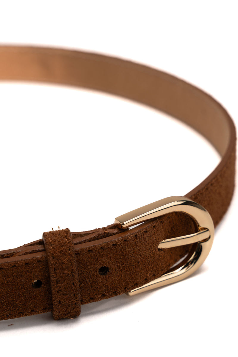 Avanti Suede Belt - Camel