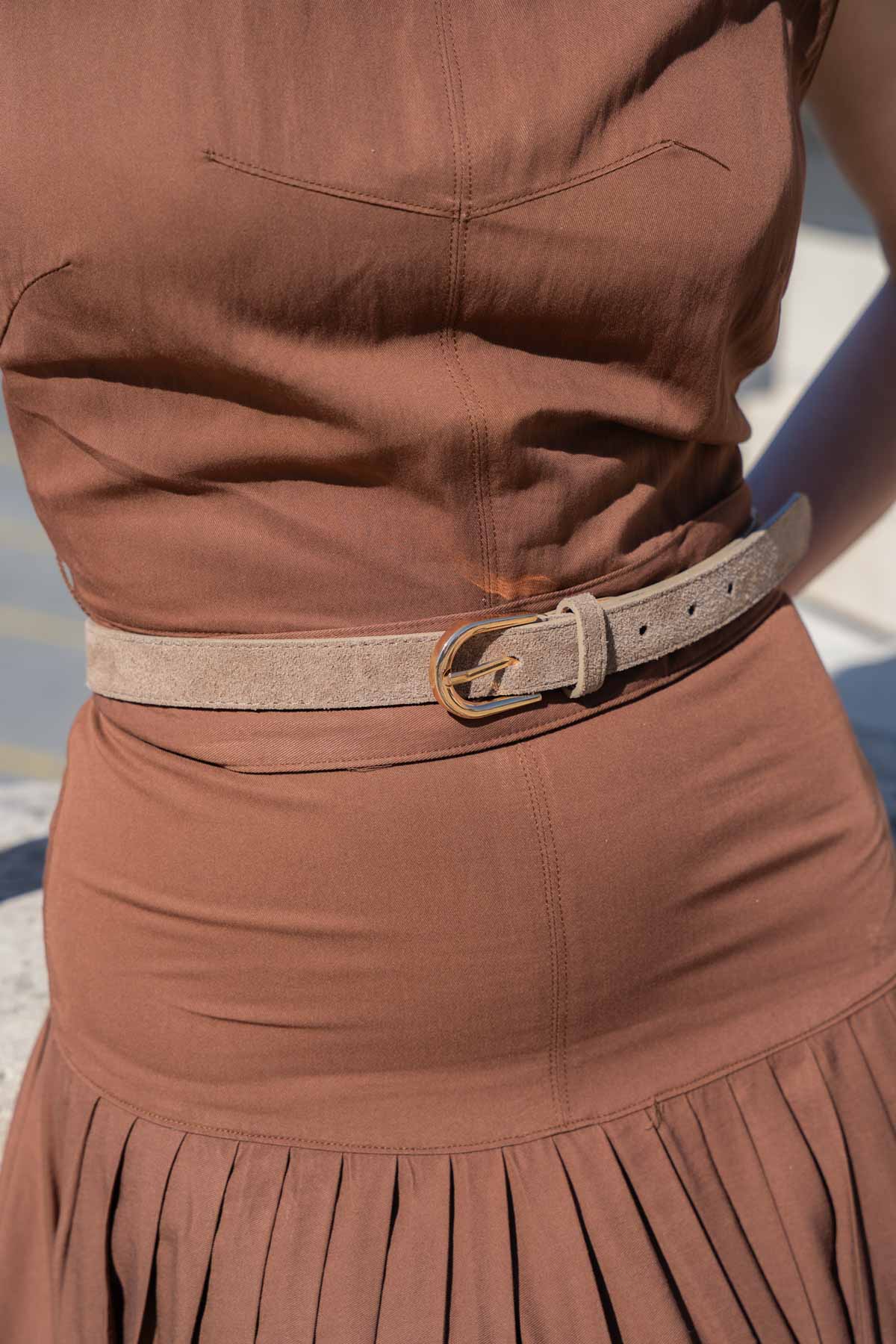 Ceinture Avanti Suede - Taupe