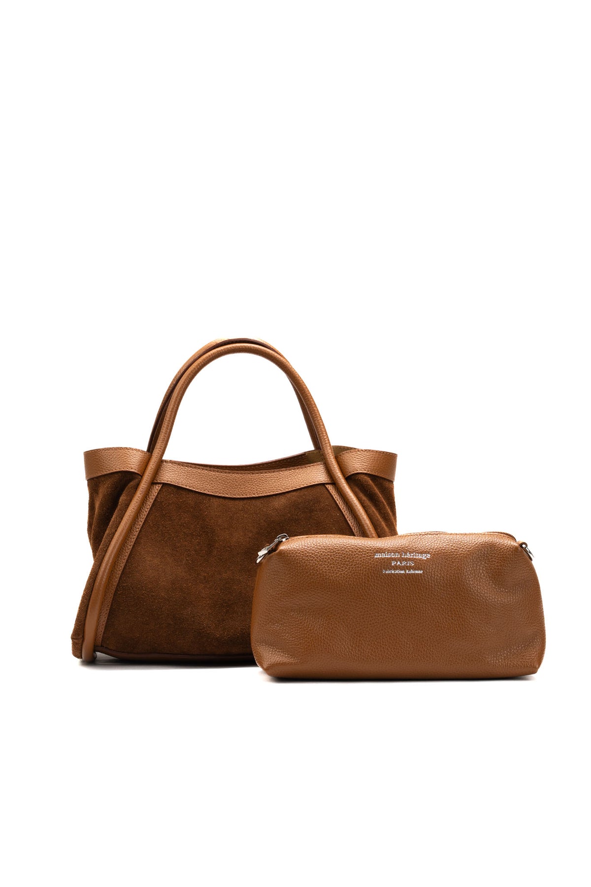 Borsa a mano Bacia - Cammello
