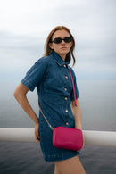 Organic Shoulder Bag - Fuchsia