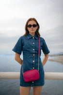 Organic Shoulder Bag - Fuchsia