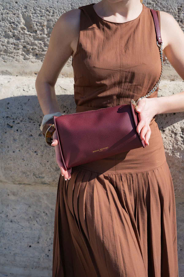 Bolso bandolera Brille - Burdeos