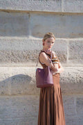 Sac A Main Bruna Graine - Bordeaux