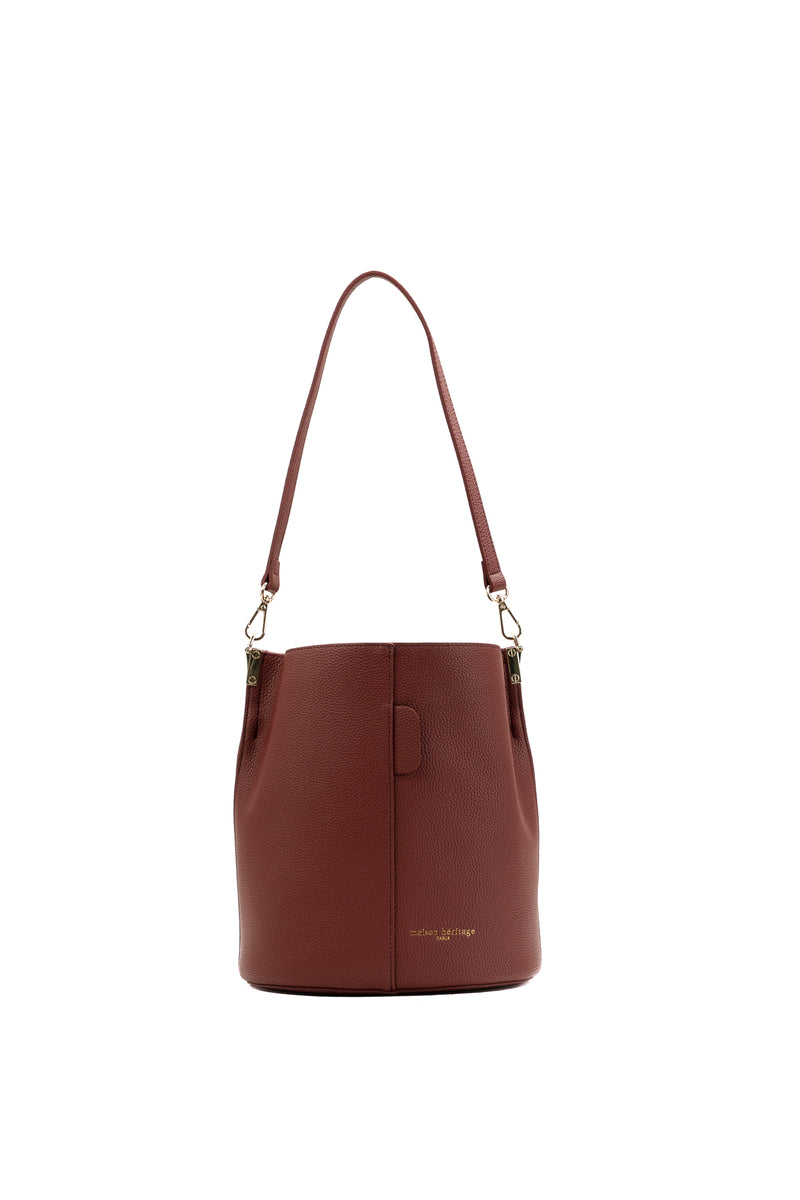 Sac A Main Bruna Graine - Bordeaux