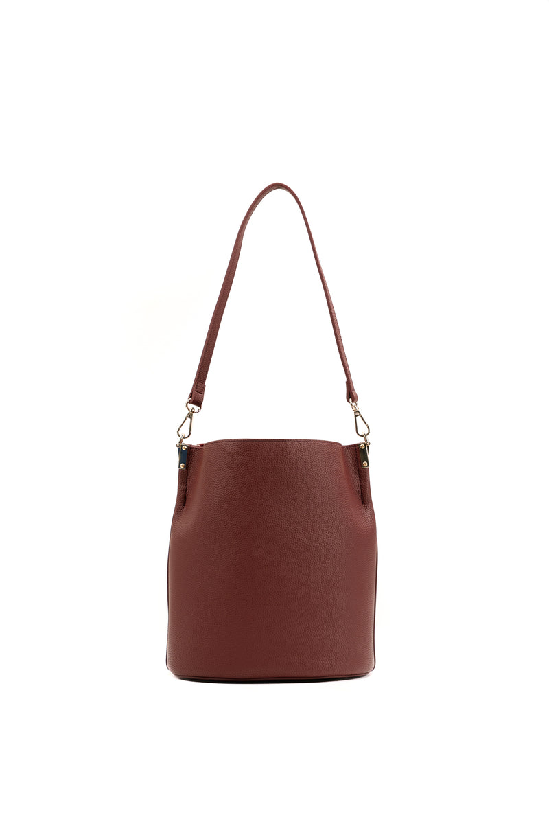 Sac A Main Bruna Graine - Bordeaux