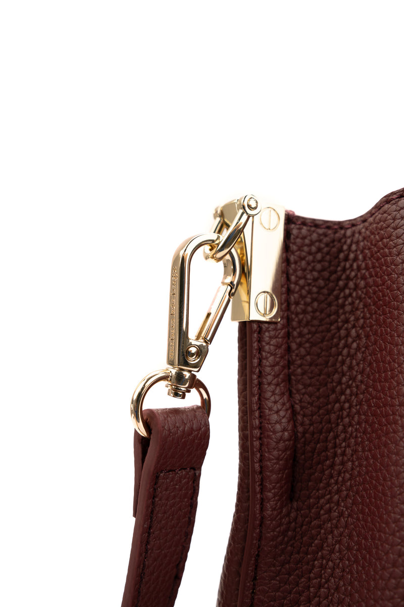Sac A Main Bruna Graine - Bordeaux