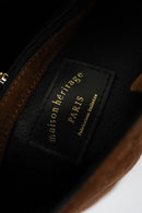 Bolso bombonera Bruna de ante - Marrón