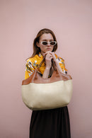Keto Straw Handbag - Camel