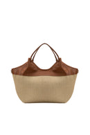 Keto Straw Handbag - Camel