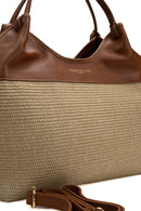 Keto Straw Handbag - Camel