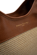 Keto Straw Handbag - Camel
