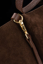 Sac Porté-Épaule Ceto Suede - Marron