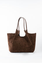 Sac Porté-Épaule Ceto Suede - Marron