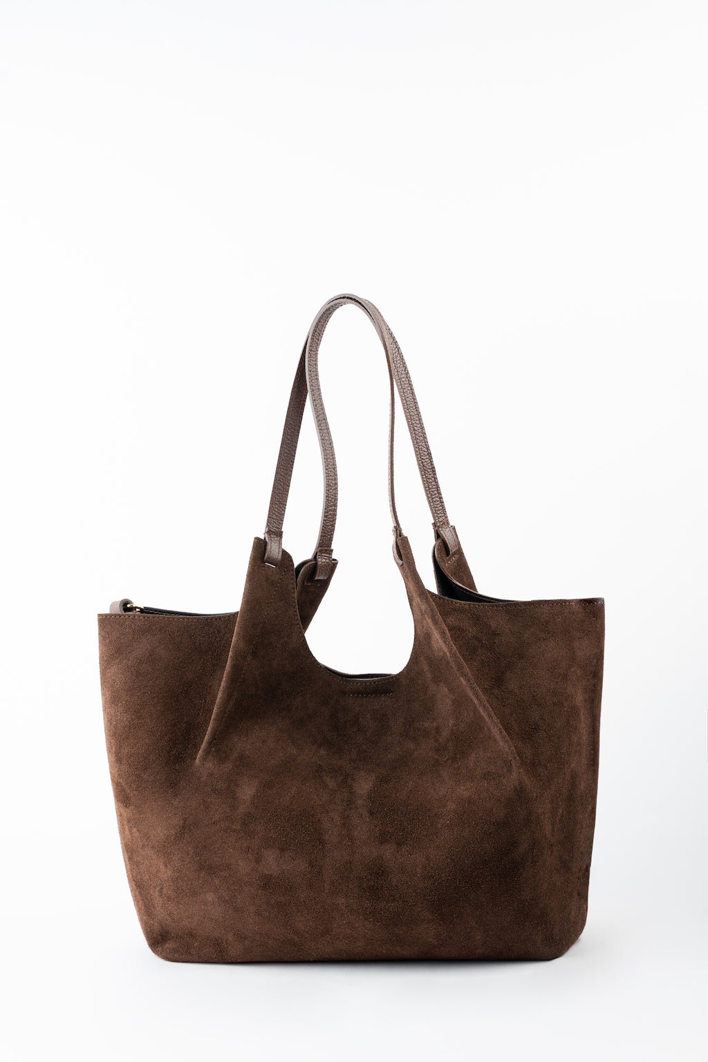 Sac Porté-Épaule Ceto Suede - Marron