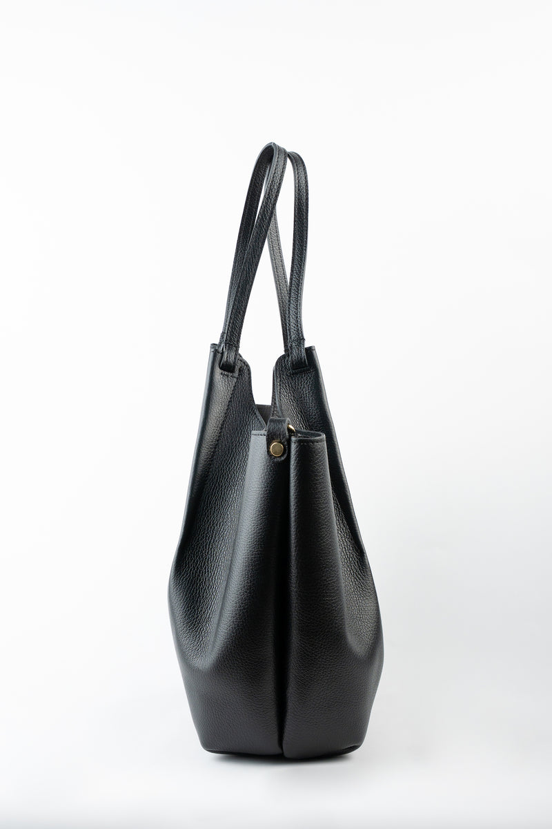 Bolso de hombro Ceto de ante - Negro