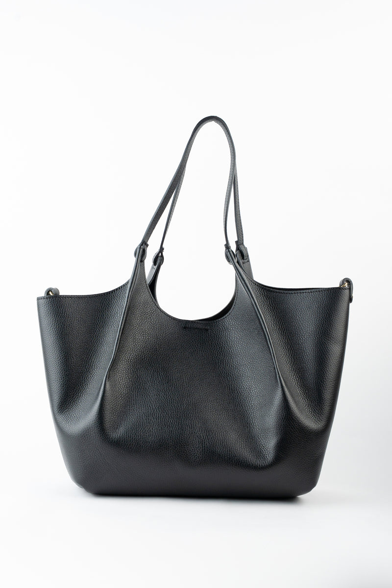 Bolso de hombro Ceto de ante - Negro