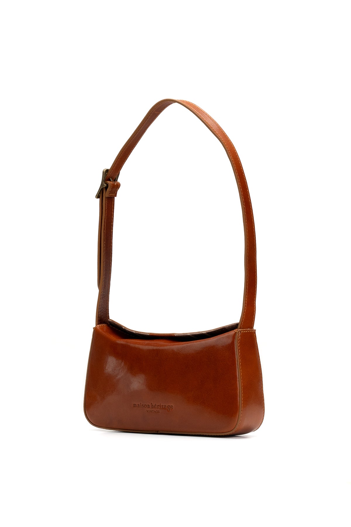 Sac Porté-Épaule Cleo Vintage - Camel