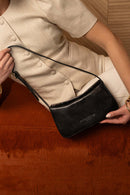 Sac Porté-Épaule Cleo Vintage - Noir