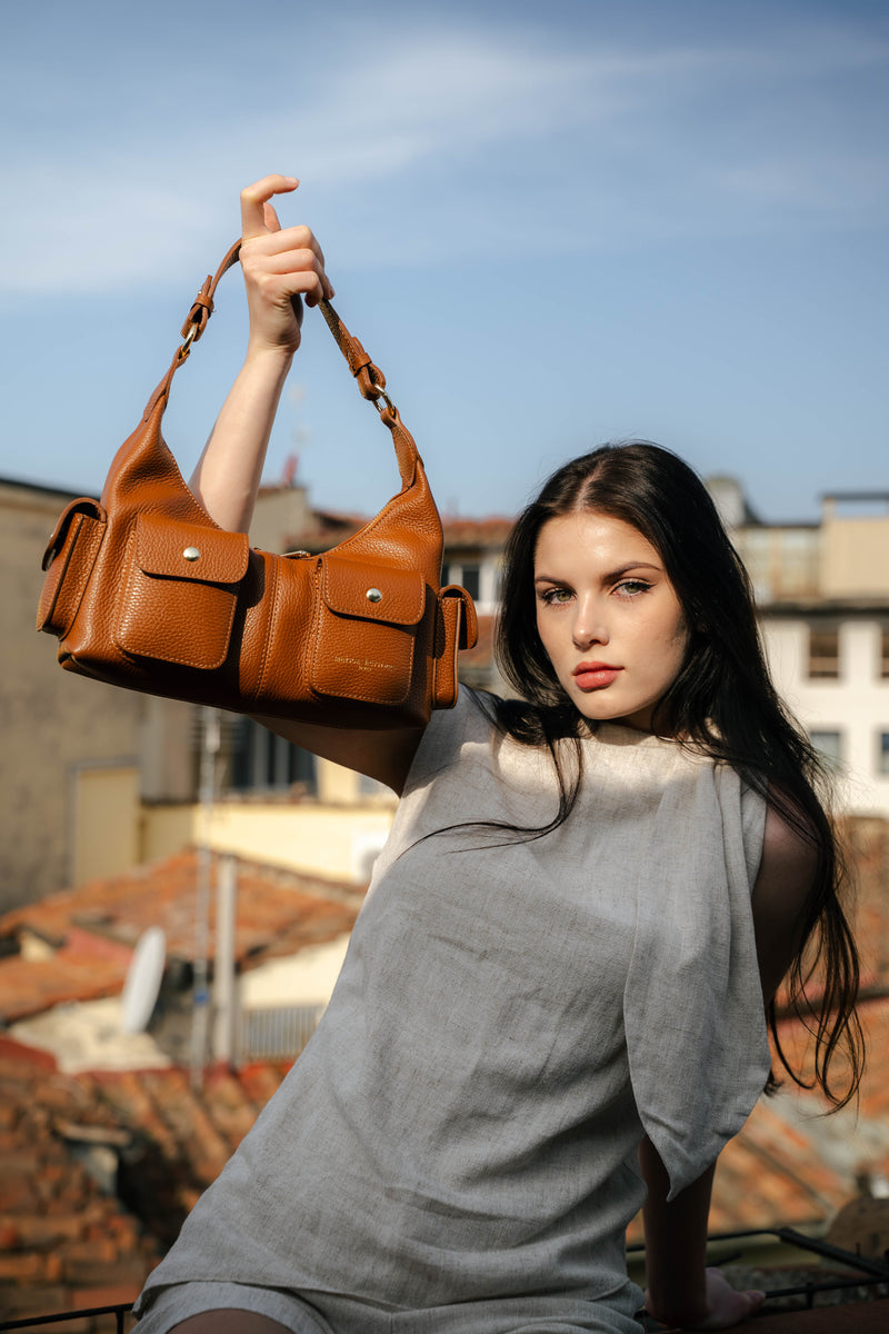Sac Porte Epaule Dolce - Camel