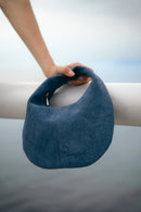 Sac A Main Dulce Suede - Bleu