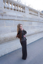 Sac Porté-Épaule Eira Fringes - Marron