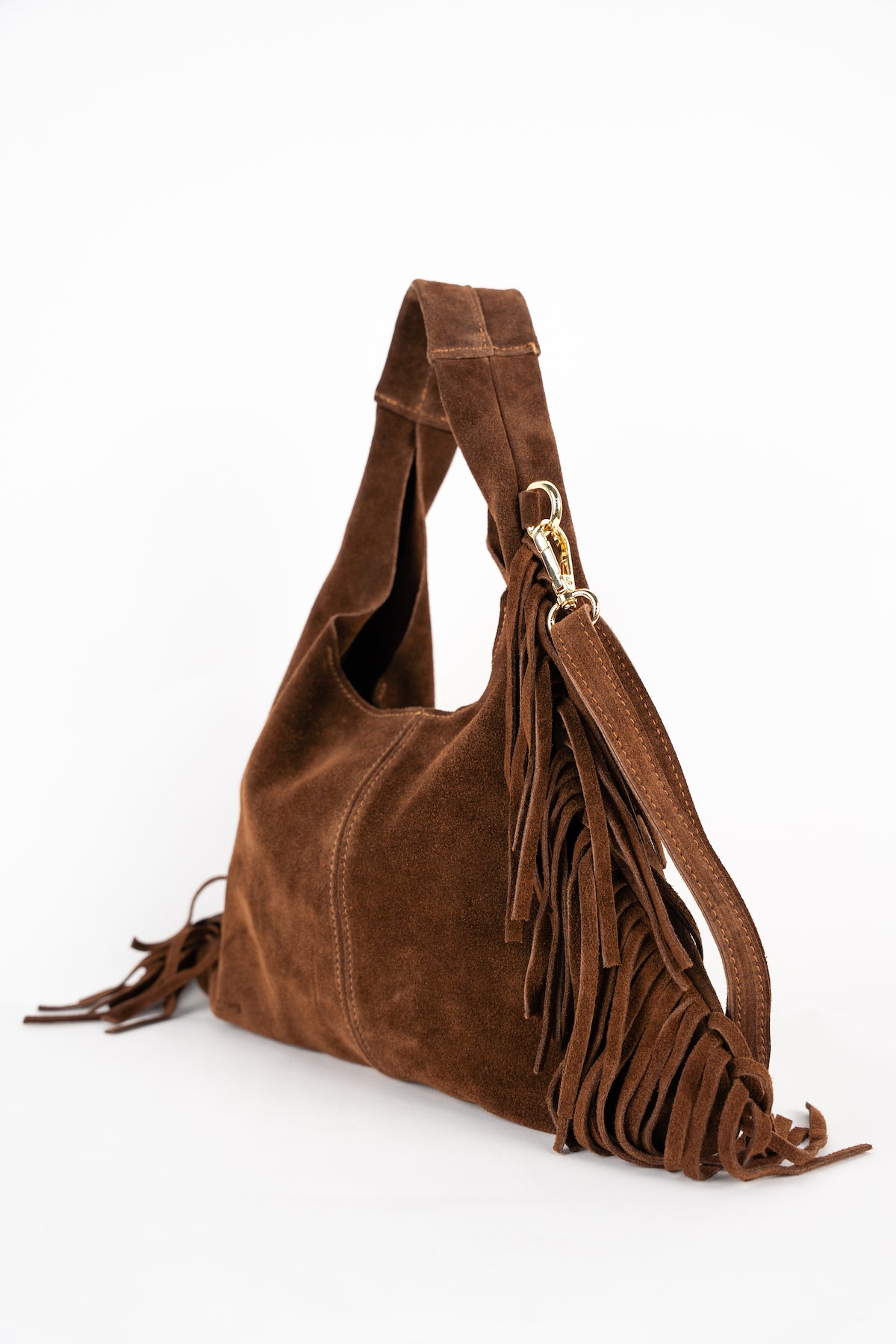 Sac Porté-Épaule Eira Fringes - Marron