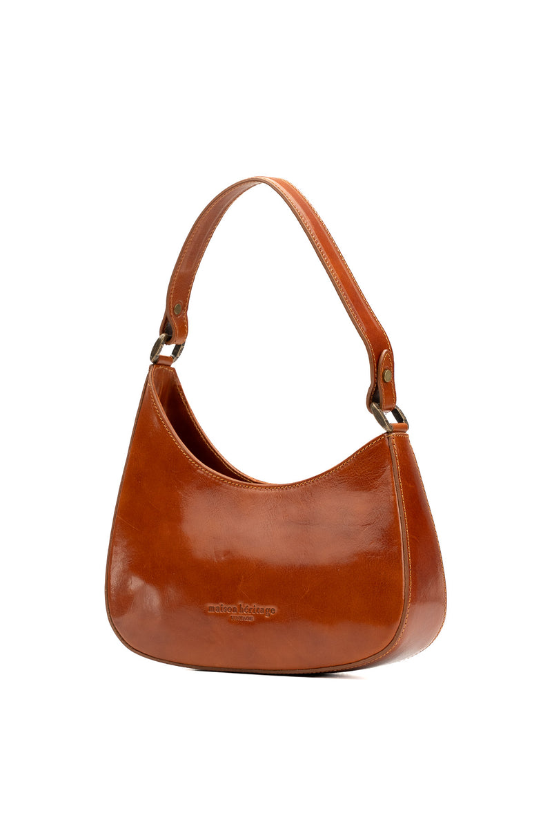 Sac Porté-Épaule Emi Vintage - Camel