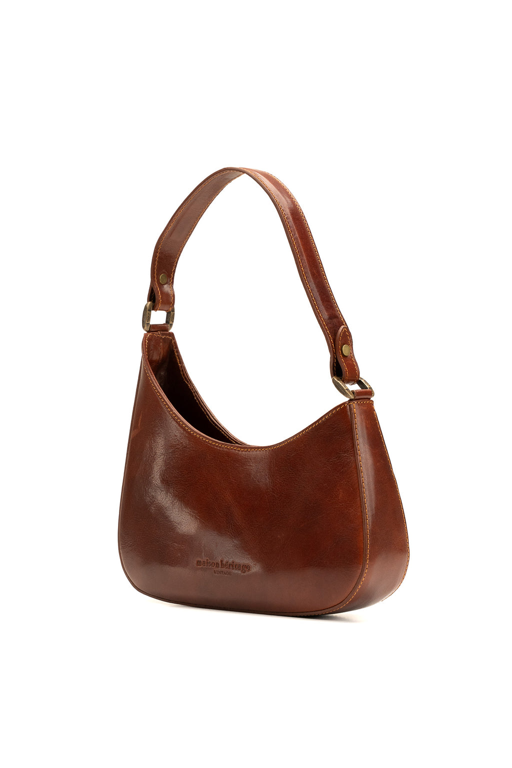 Emi Vintage Shoulder Bag - Brown