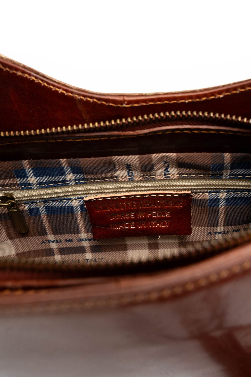 Emi Vintage Shoulder Bag - Brown