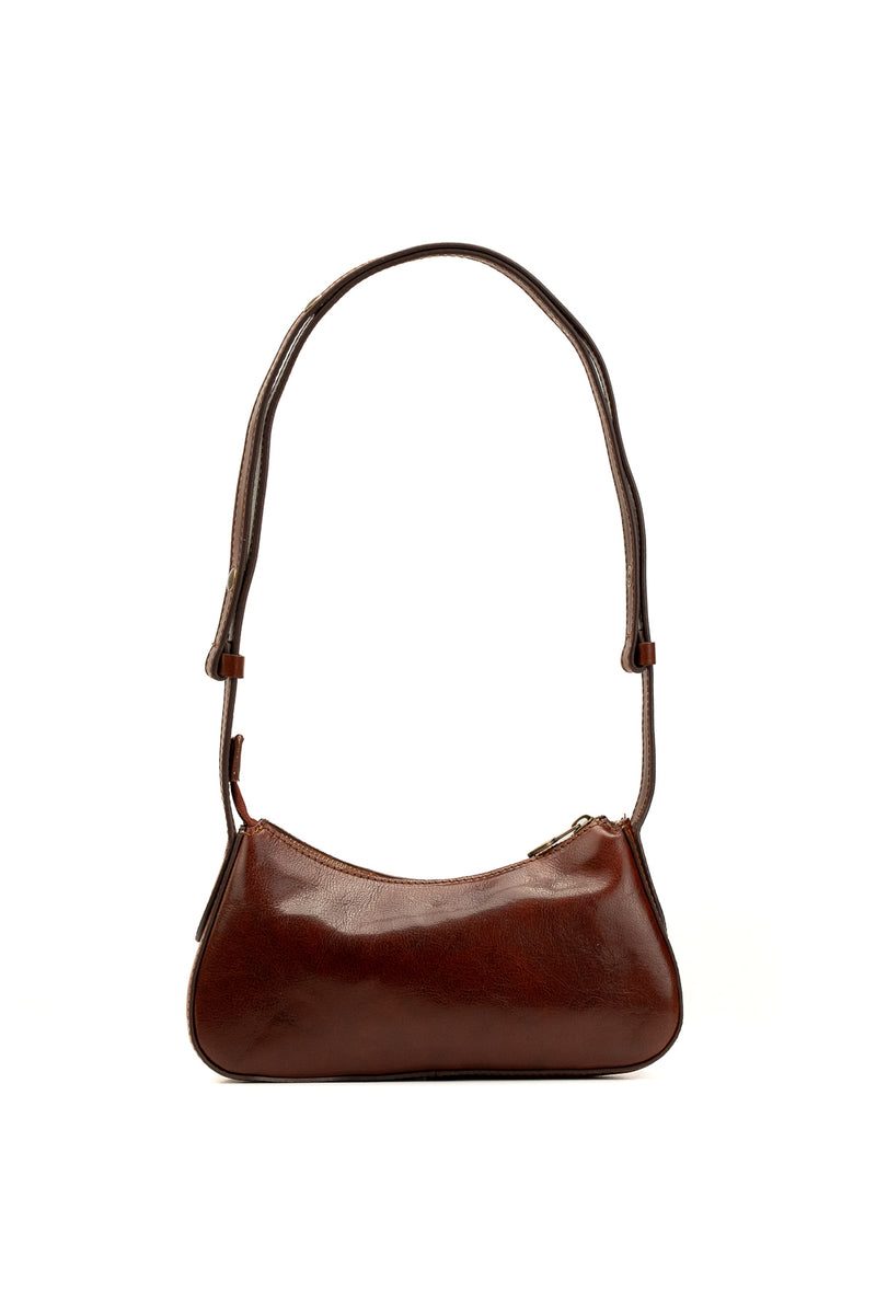 Bolso de hombro Ezra Vintage - Marrón