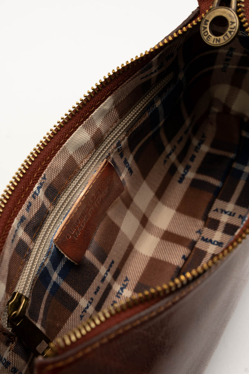 Bolso de hombro Ezra Vintage - Marrón