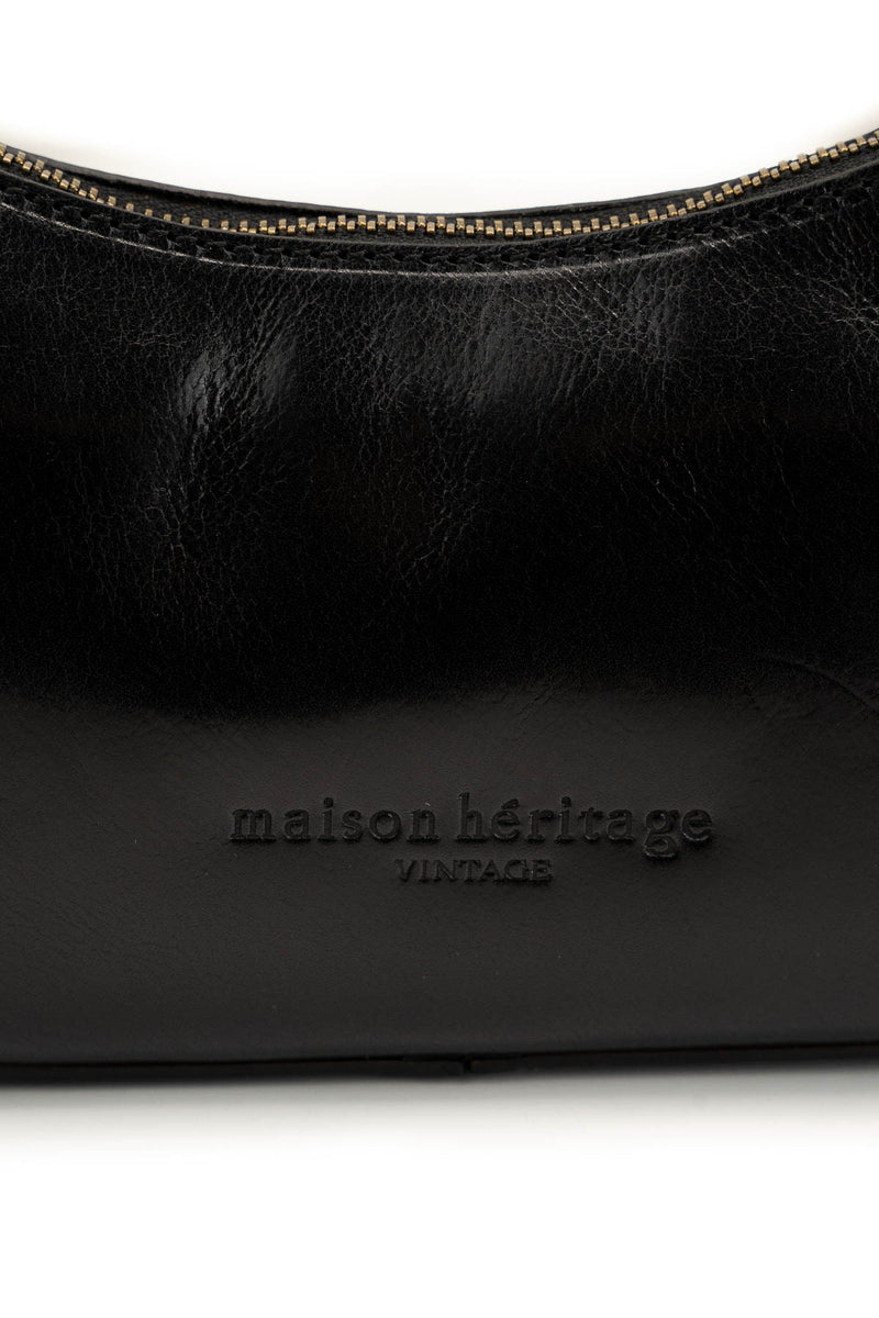 Bolso de hombro Ezra Vintage - Negro