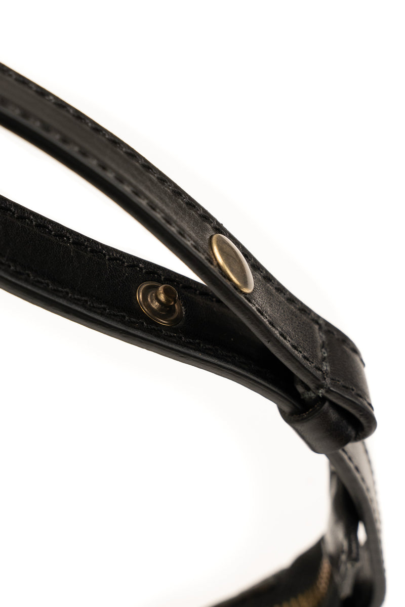 Bolso de hombro Ezra Vintage - Negro