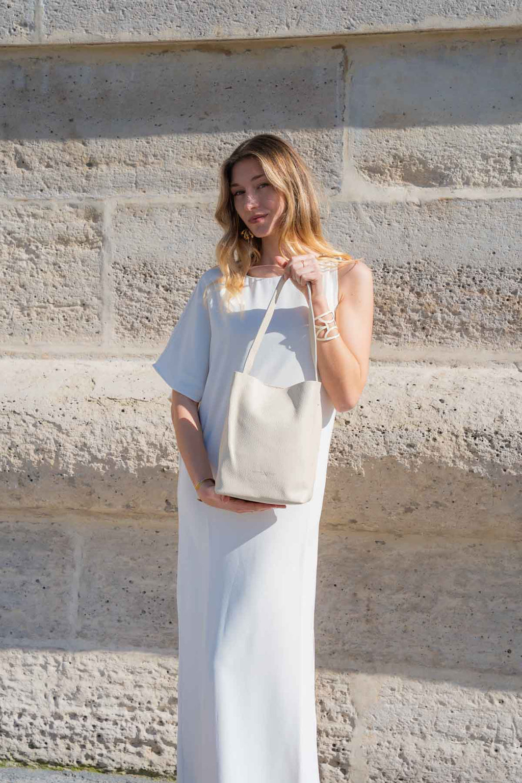 Sac Porte Epaule Figa - Blanc Casse
