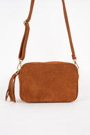 Sac Bandouliere Gaby Suede - Marron