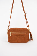 Sac Bandouliere Gaby Suede - Marron