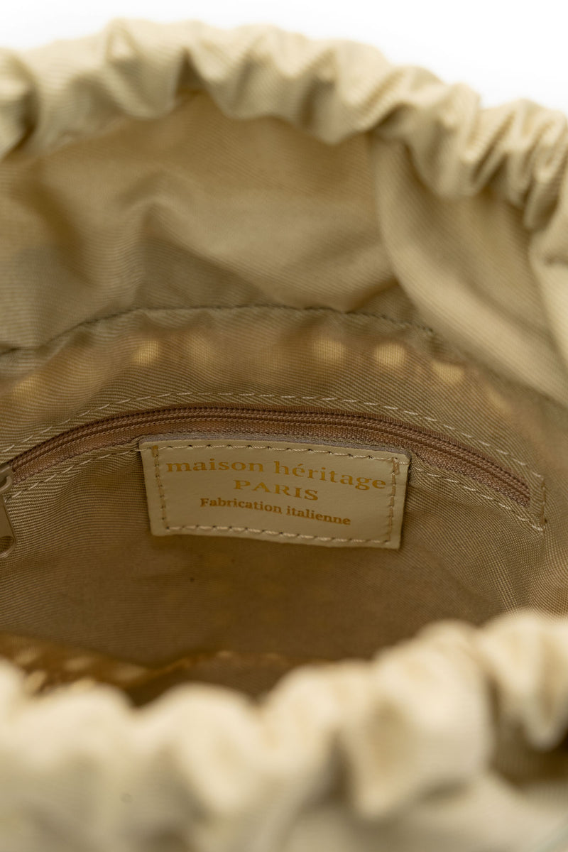 Sac A Main Grand Lucci - Blanc Casse