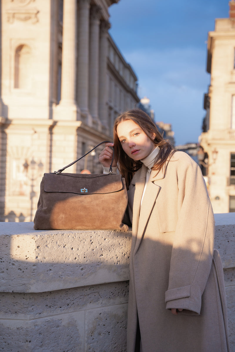 Bolso de mano Talia grande - Taupe