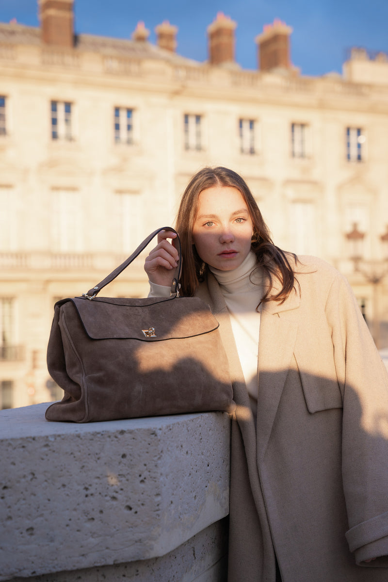 Bolso de mano Talia grande - Taupe
