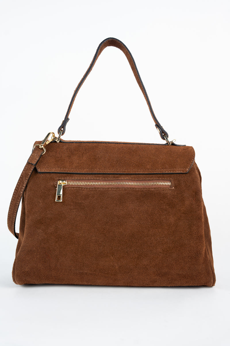 Large Talia Handbag - Brown